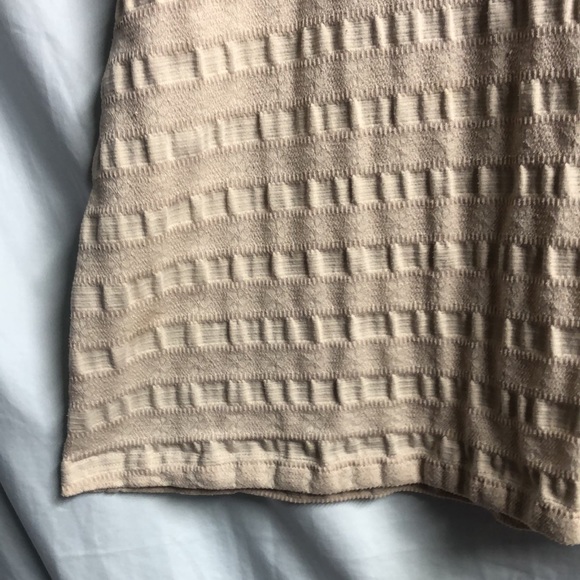 Khaki tan basic editions v neck blouse 1x guc - Picture 6 of 12